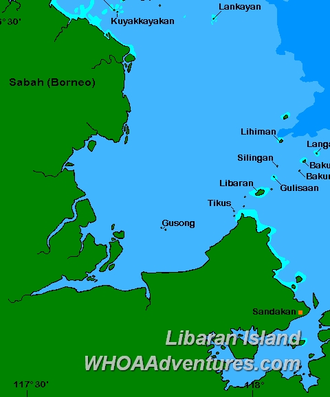 Libaran Location in East Sabah